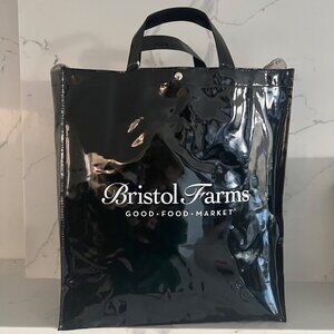 Bougie Patent Look Bristol Farms Large Tote Bag NWT!
